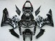 Carenagens Moto Honda CBR600RR 2005-2006 - Preto Brilhante Cinzento Chama
