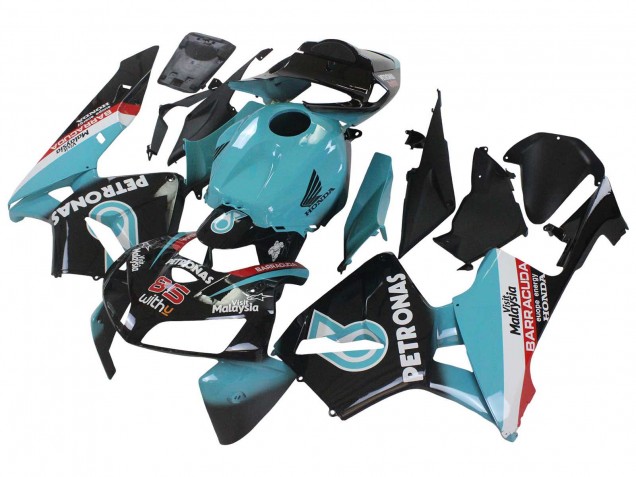 Carenagens Moto Honda CBR600RR 2005-2006 - Azul Claro Preto 35