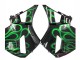 Carenagens Moto Honda CBR600RR 2005-2006 - Preto Brilhante Verde Chama