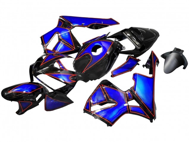 Carenagens Moto Honda CBR600RR 2005-2006 - Azul Preto Vermelho Linha