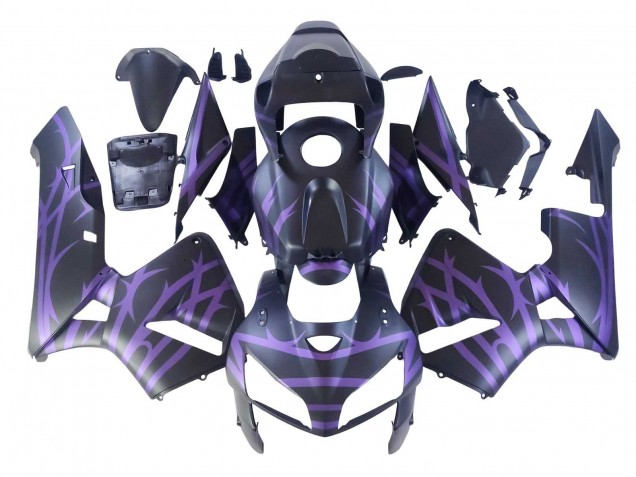 Carenagens Moto Honda CBR600RR 2005-2006 - Preto Fosco Roxo