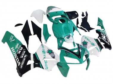 Carenagens Moto Honda CBR600RR 2005-2006 - Verde Claro Branco Preto Brilhante Joe Rocket