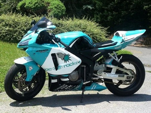 Carenagens Moto Honda CBR600RR 2005-2006 - Verde Claro Branco Preto Brilhante Joe Rocket