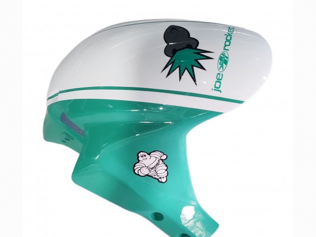 Carenagens Moto Honda CBR600RR 2005-2006 - Verde Claro Branco Preto Brilhante Joe Rocket