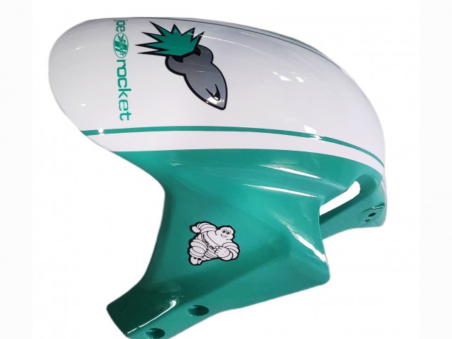 Carenagens Moto Honda CBR600RR 2005-2006 - Verde Claro Branco Preto Brilhante Joe Rocket