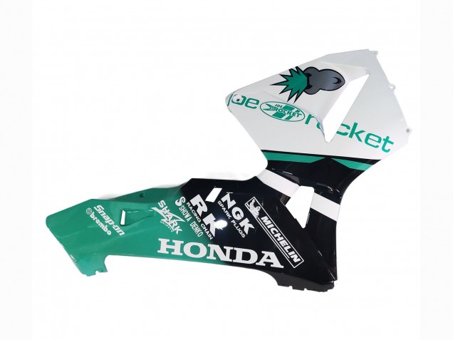 Carenagens Moto Honda CBR600RR 2005-2006 - Verde Claro Branco Preto Brilhante Joe Rocket