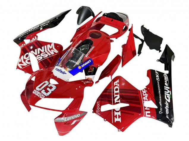 Carenagens Moto Honda CBR600RR 2005-2006 - Vermelho Preto Valsir 03
