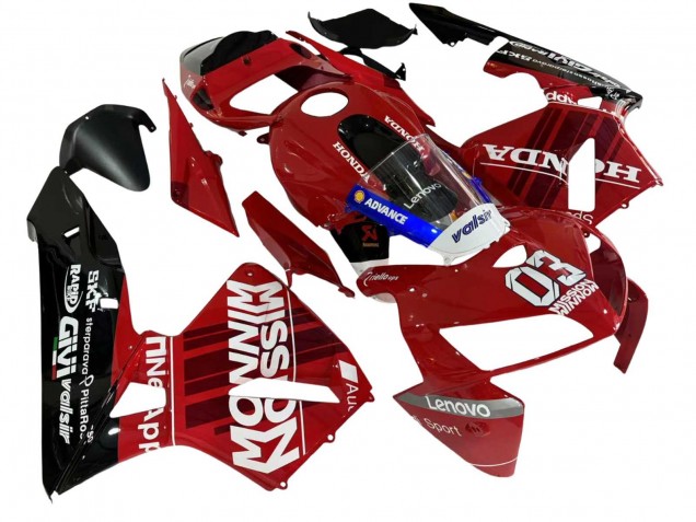 Carenagens Moto Honda CBR600RR 2005-2006 - Vermelho Preto Valsir 03