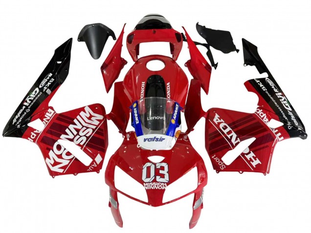 Carenagens Moto Honda CBR600RR 2005-2006 - Vermelho Preto Valsir 03