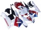 Carenagem Moto Honda CBR600RR 2005-2006 - Branco Vermelho Azul HRC