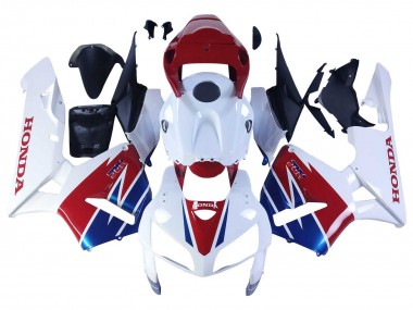 Carenagem Moto Honda CBR600RR 2005-2006 - Branco Vermelho Azul HRC