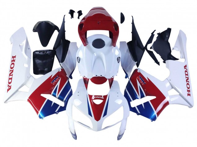 Carenagem Moto Honda CBR600RR 2005-2006 - Branco Vermelho Azul HRC