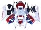 Carenagem Moto Honda CBR600RR 2005-2006 - Branco Vermelho Azul HRC