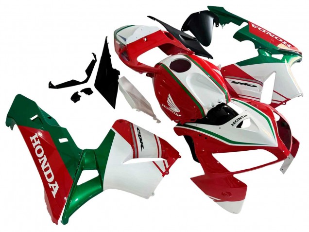 Carenagens Moto Honda CBR600RR 2005-2006 - Vermelho Branco Verde