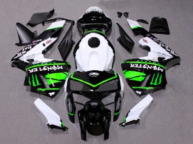 Carenagens Moto Honda CBR600RR 2005-2006 - Branco Preto Verde Monstro