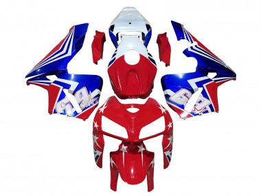 Carenagens Moto Honda CBR600RR 2005-2006 - Vermelho Branco Azul 69