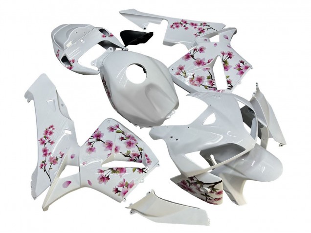 Carenagens Moto Honda CBR600RR 2005-2006 - Branco Cherry Blossom
