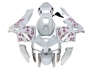 Carenagens Moto Honda CBR600RR 2005-2006 - Branco Cherry Blossom