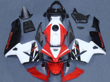 Carenagens Moto Honda CBR600RR 2005-2006 - Vermelho Branco Preto