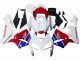 Carenagens Moto Honda CBR600RR 2005-2006 - Branco Azul Vermelho