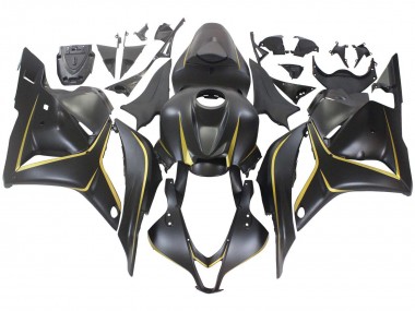 Carenagens Moto Honda CBR600RR 2009-2012 - Preto Fosco Ouro