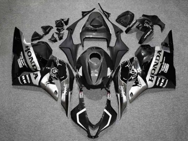 Carenagens Moto Honda CBR600RR 2009-2012 - Prata Preto Brilhante HRC