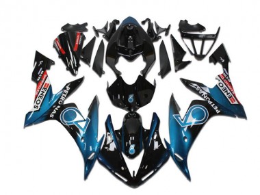 Carenagens Moto Yamaha YZF R1 2004-2006 - Azul Petróleo Preto Brilhante Vermelho Petronas ENEOS