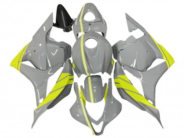 Kits Carenagem Moto Honda CBR600RR 2009-2012 - Nardo Cinzento Amarelo