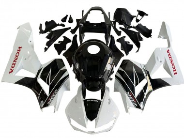 Kits Carenagem Moto Honda CBR600RR 2013-2026 - Branco Preto Brilhante