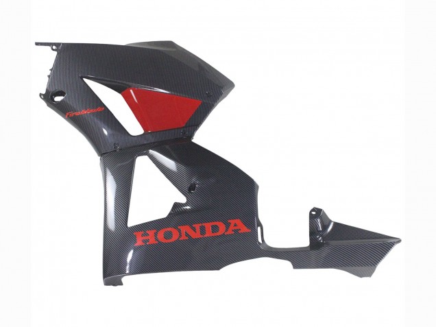 Carenagens Moto Honda CBR600RR 2013-2023 - Preto Fibra de Carbono Vermelho