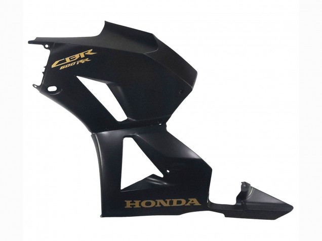 Carenagens Moto Honda CBR600RR 2013-2026 - Preto Fosco Ouro Decalques