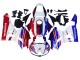 Carenagem Moto Honda CBR600RR 2013-2026 - Branco Vermelho Azul