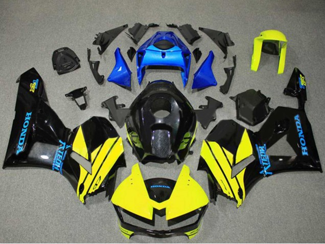 Carenagens Moto Honda CBR600RR 2013-2026 - Azul Amarelo Preto Brilhante