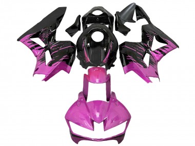 Carenagens Moto Honda CBR600RR 2013-2026 - Rosa Preto Brilhante