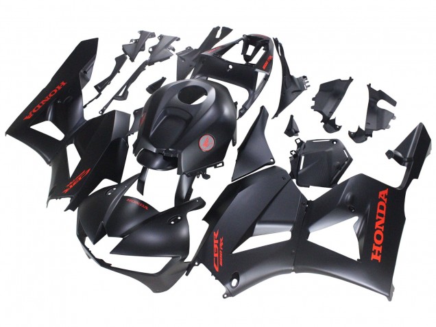 Carenagens Moto Honda CBR600RR 2013-2026 - Preto Fosco Vermelho Decalques