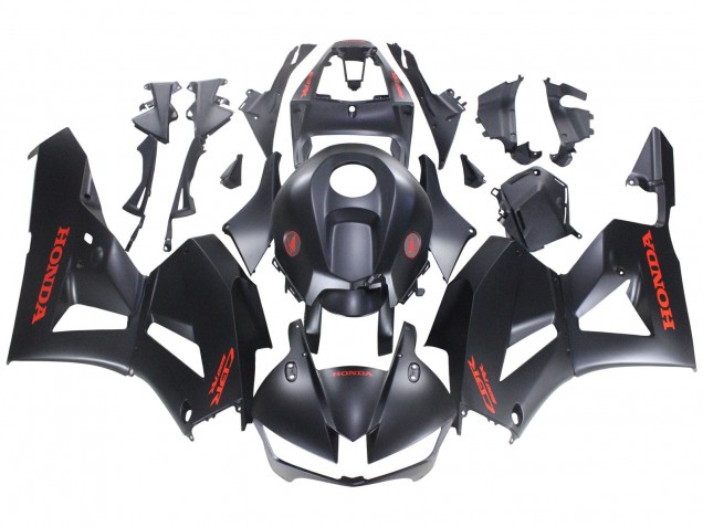 Carenagens Moto Honda CBR600RR 2013-2026 - Preto Fosco Vermelho Decalques