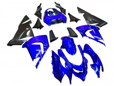 Carenagens Moto Kawasaki ZX10R 2004-2005 - Azul Preto Ninja