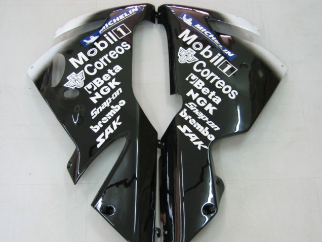 Carenagens Moto Kawasaki ZX10R 2004-2005 - Branco Preto West Ninja