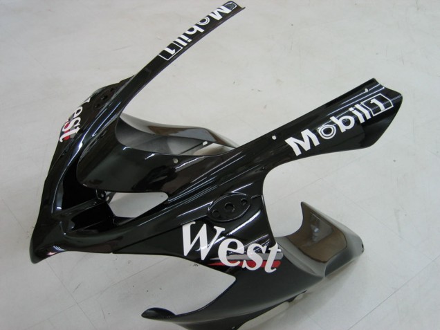 Carenagens Moto Kawasaki ZX10R 2004-2005 - Branco Preto West Ninja