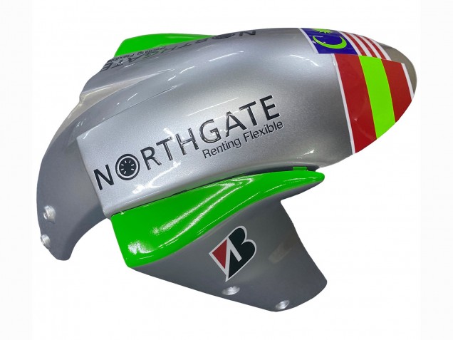 Carenagens Moto Kawasaki ZX10R 2004-2005 - Verde Prata Preto 69