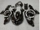 Carenagens Moto Kawasaki ZX10R 2006-2007 - Preto Brilhante Branco Circle