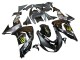 Carenagens Moto Kawasaki ZX10R 2006-2007 - Cinzento Amarelo Preto Brilhante Monstro Elf