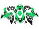 Kits Carenagem Moto Kawasaki ZX10R 2006-2007 - Verde Branco Preto