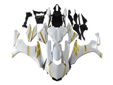 Carenagens Moto Yamaha YZF R1 2015-2019 - Branco Ouro