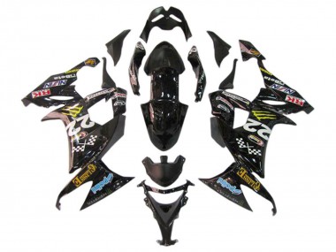 Carenagens Moto Kawasaki ZX10R 2006-2007 - Preto Brilhante Vermelho Azul Amarelo Monstro