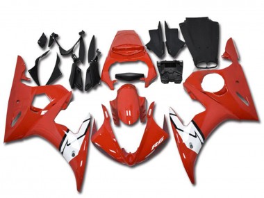 Carenagens Moto Yamaha YZF R6 2003-2004 - Vermelho Branco