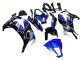Carenagens Moto Kawasaki ZX10R 2011-2015 - Azul Branco Preto Brilhante