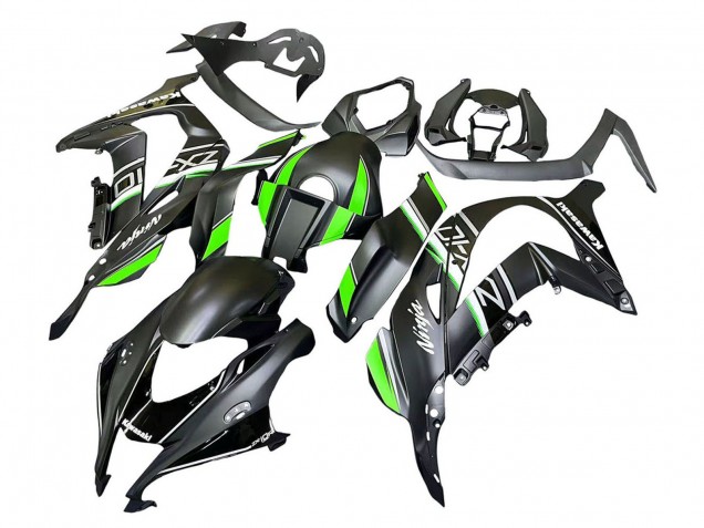 Carenagens Moto Kawasaki ZX10R 2016-2020 - Preto Fosco Verde Branco Ninja