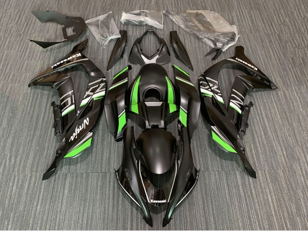 Carenagens Moto Kawasaki ZX10R 2016-2020 - Preto Fosco Verde Branco Ninja