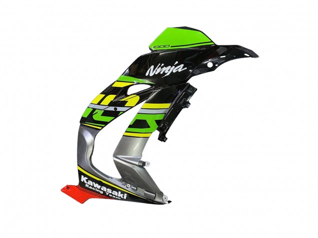 Carenagens Moto Kawasaki ZX10R 2016-2020 - Verde Vermelho Cinzento